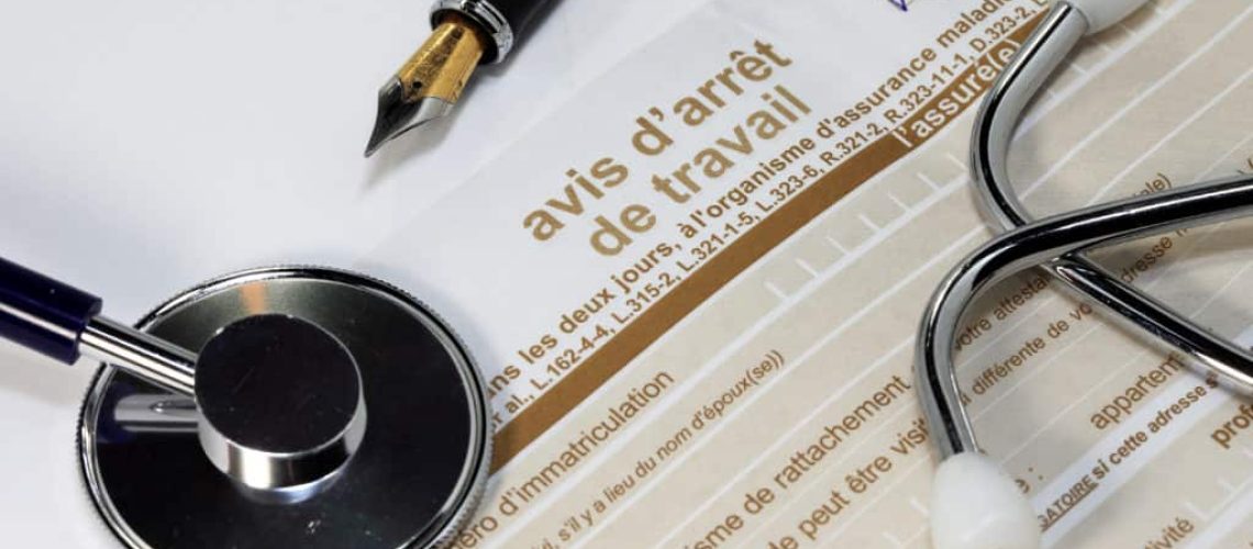 avis d'arrêt de travail